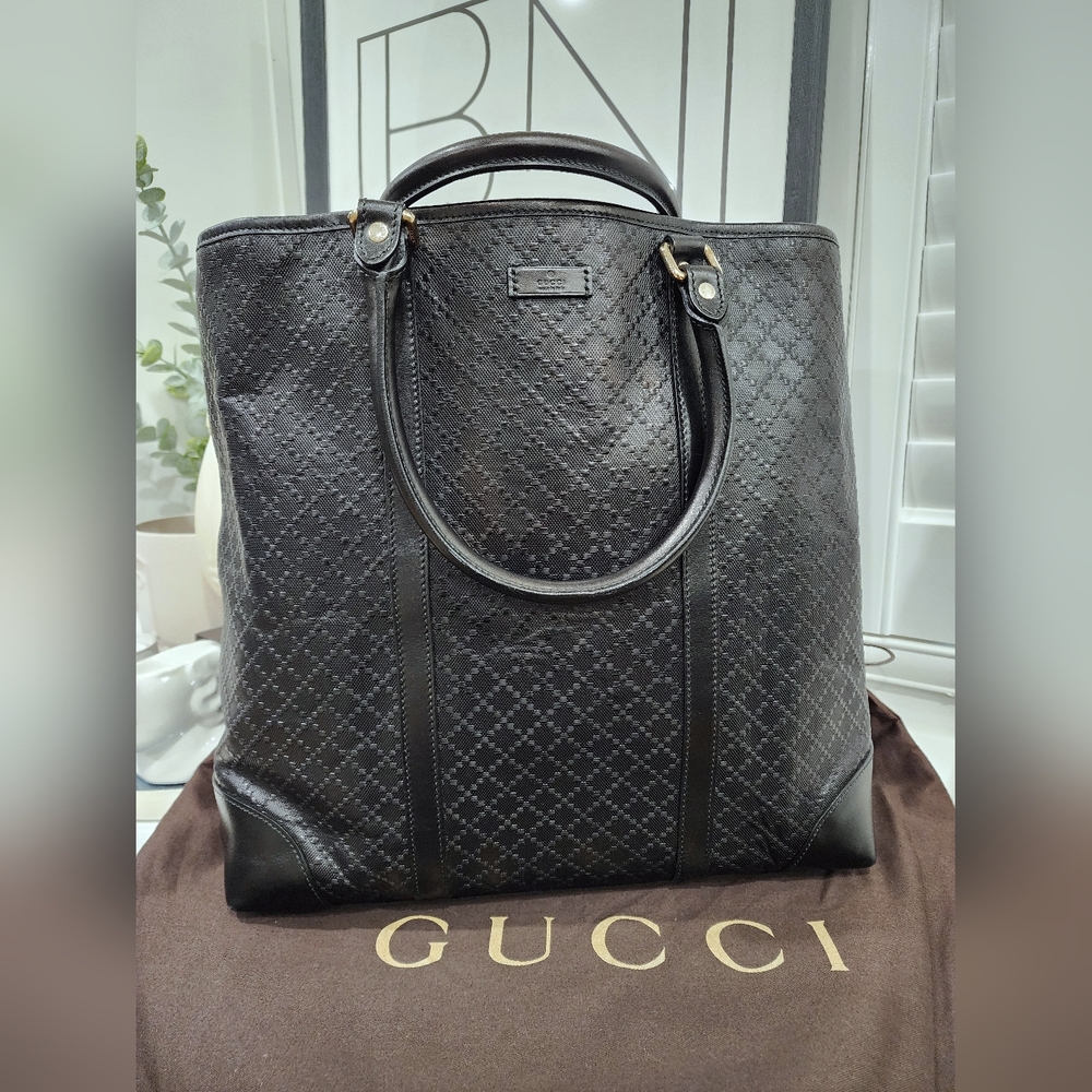 EUC GUCCI Diamante Joy Vertical Tote Black